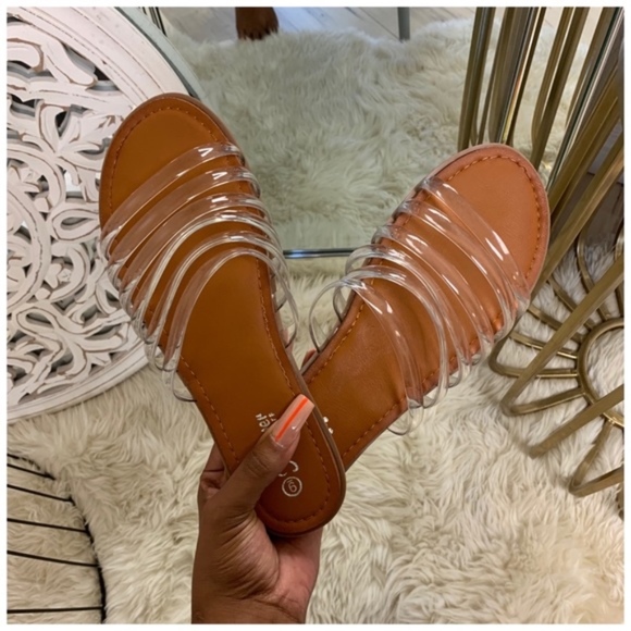 Shoes - !!LAST ONE SIZE 8.5!! “CLARITY" Sandals - Clear